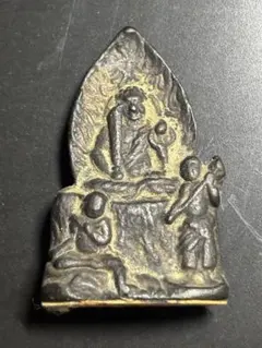 如意輪観音 仏像 鋳造品 仏教美術◇ 仏像 古銅 懐中仏◇兜仏 遺品整理 