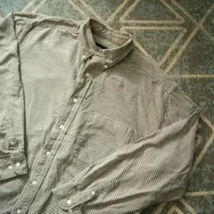 Eddie Bauer 古着90s〜00s黒タグ ボタンダウン長袖チェックシャツ