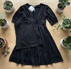 L’EST ROSE レストローズ Vネックワンピース キャミソール付き 新品