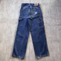 古着 OLD NAVY ペインターパンツ デニム パッチロゴ M