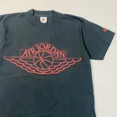 【90s超美品!】ナイキ エアジョーダン シングルステッチ 半袖T 黒/赤 M