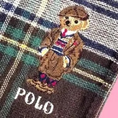 yuu☆彡様専用　ポロベア入手困難「クラシックカントリースーツ柄」ハンカチ新品茶