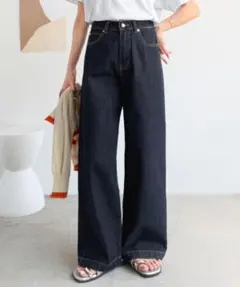 [新品]クラシカルエルフ　ハイウェストルーズデニムパンツのサムネイル