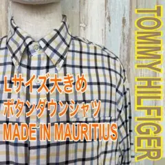 トミーヒルフィガー TommyHilfiger長袖 ボタンダウン チェック LL