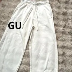 GU レディース スウェットパンツ オフホワイト Lサイズ