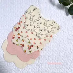 [No.45] ベビースタイよだれかけもくもくスタイ5枚セット赤ちゃん女の子