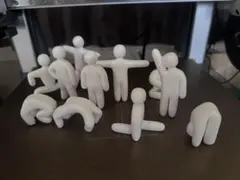 めっちゃカメレオン 人型フィギュア 8体セット 人形 おもちゃ 3D
