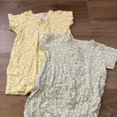 花柄ロンパース 60〜70cm 2枚セット