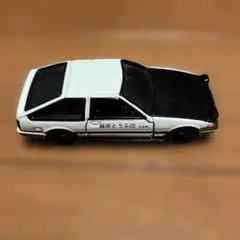 イニシャルD　頭文字D 藤原とうふ店 ミニカー　ホワイト　白　レア　レトロ イニシャルD 頭文字D 藤原とうふ店 ミニカー ホワイト 白 レア