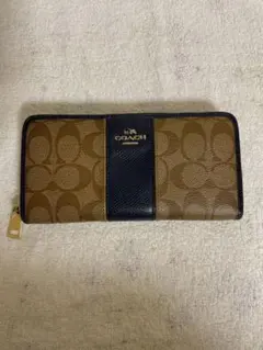 コーチ(coach)　シグネチャー　ブラウン　メンズ　レディース　長財布