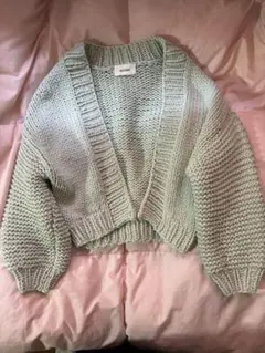 超美品 snidel メロン色カーディガン
