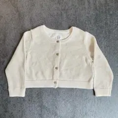 baby GAP カーディガン クリーム色ラメ入り　80cm