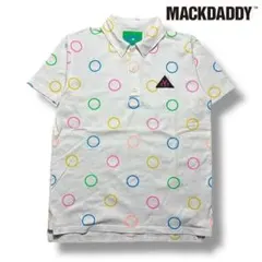 MACKDADDY マルチカラー サークルプリント ポロシャツ M 裏原