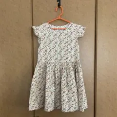 花柄ノースリーブワンピース