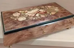 美品 SANKYO サンキョー オルゴール 青きドナウ ジュエリーボックス 蜂