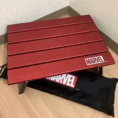 キャプテンスタッグ×MARVEL マーベル折りたたみアルミロールテーブル レッドのサムネイル
