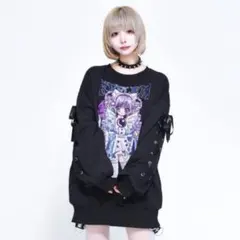 REFLEM Ran. コラボ スウェット 地雷系 トレーナー 狂気 REFLEM Ran. コラボ スウェット 地雷系 トレーナー 狂気 - メルカリ