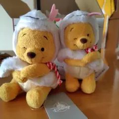 干支プーさん　ディズニーストア限定　　ぬいぐるみ、キーチェーンセット（タグ付き）