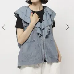 ▶︎▷デニムフリルベスト　niko and…▷▶︎