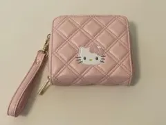 【中古】ハローキティ　キルティング二つ折りウォレット