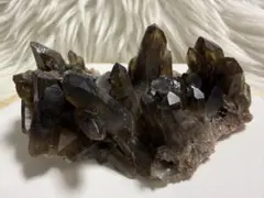 天然石 モリオン 黒水晶 クラスター 置物