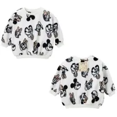 リトシー しまむら ディズニー ボア トレーナー