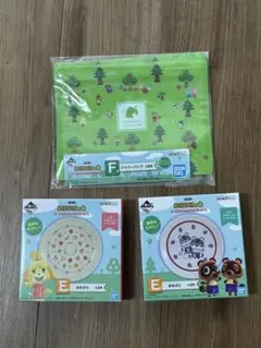 どうぶつの森 一番くじ まめざら ジッパーバッグ ハンドタオル - メルカリ