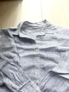 ストライプ コットン 長袖シャツ