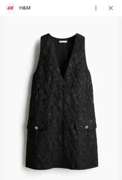 完売！H&M ジャカード織りミニドレス　Sサイズのサムネイル