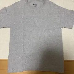 チャンピオン 袖ロゴ 無地 半袖Tシャツ グレー M