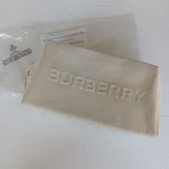 【新品未使用】 バーバリー ノベルティ ポーチ キャンバス ベージュ