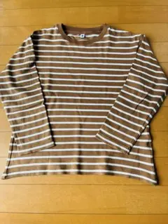 UNIQLO キッズ　ボーダークルーTシャツ長袖140㎝