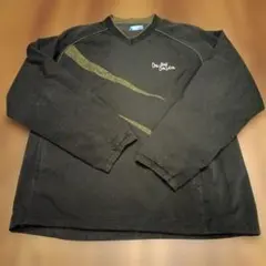 Champion Vネック プルオーバー ブラック メンズ