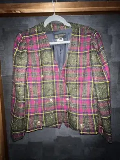 HARDY AMIES BOUTIQUE チェック柄 ジャケット
