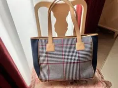 ラルフローレン　チェック　ハンドバッグ ノートパソコンやファイルが入る大きさ