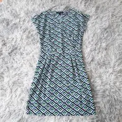 バナナ・リパブリック ノースリーブ　ワンピース　XS 私柄　和風　半袖