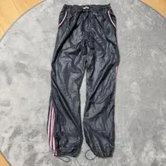 adidas CUMA チャコール ジャージ 下 ナイロンウィンドパンツ