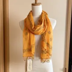 新品未使用【ラルフローレン】denim and supply ストール オレンジ