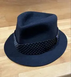 WACKO MARIA ワコマリア 中折れ ウール ハット Ｍ 58 黒 美品 WACKO MARIA ワコマリア 中折れ ウール ハット M 58 黒 美品