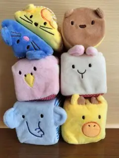 ふわふわアニマルブロック　エドインター　おもちゃ　つみき　中古品