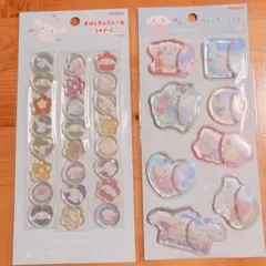 シナモロール　ウォーターシール&おはじきシール