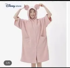 Disney ストア　ミニー フード付ルームウェア ポンチョ型バスタオル　Aのサムネイル