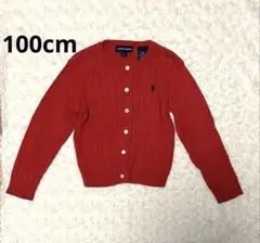 【春香ママ様専用】Ralph Lauren レッド カーディガン 4T コットン