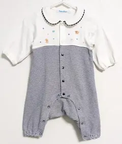 familiar アニマル刺繍 ツーウェイオール 60cm 男の子