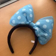 ミニーマウス 水玉リボンカチューシャ