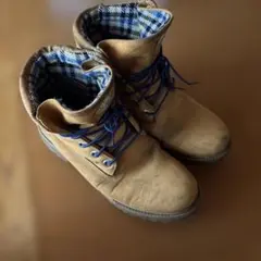 Timberland ワークブーツ ベージュ チェック柄ライニングのサムネイル