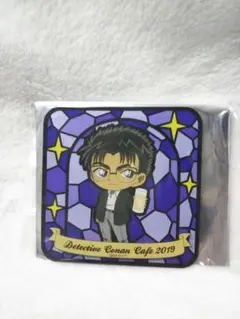名探偵コナン　コナンカフェ2019　アクリルコースター　京極真