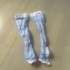 水色 着圧ソックス ナイロン製