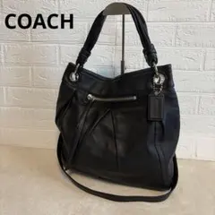 COACH コーチ 三日月型ワンショルダーバッグ 2way レザー シボ革 COACH コーチ 三日月型ワンショルダーバッグ 2way レザー シボ革