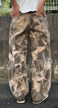 OWN ペイント加工 デニムパンツ ブラック M - メルカリ